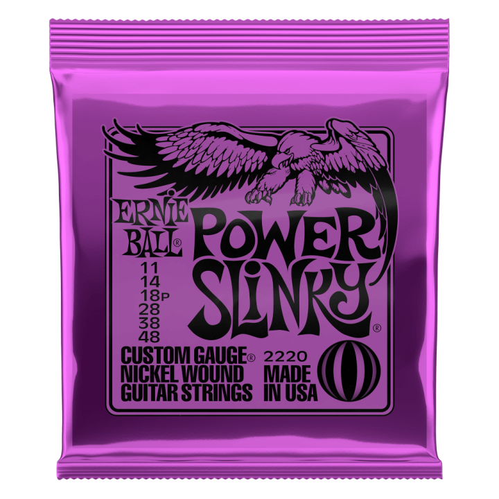 Acquista ERNIE BALL 2220 POWER SLINKY CON AVVOLGIMENTO IN NICKEL 11-48 online | Merula Strumenti Musicali