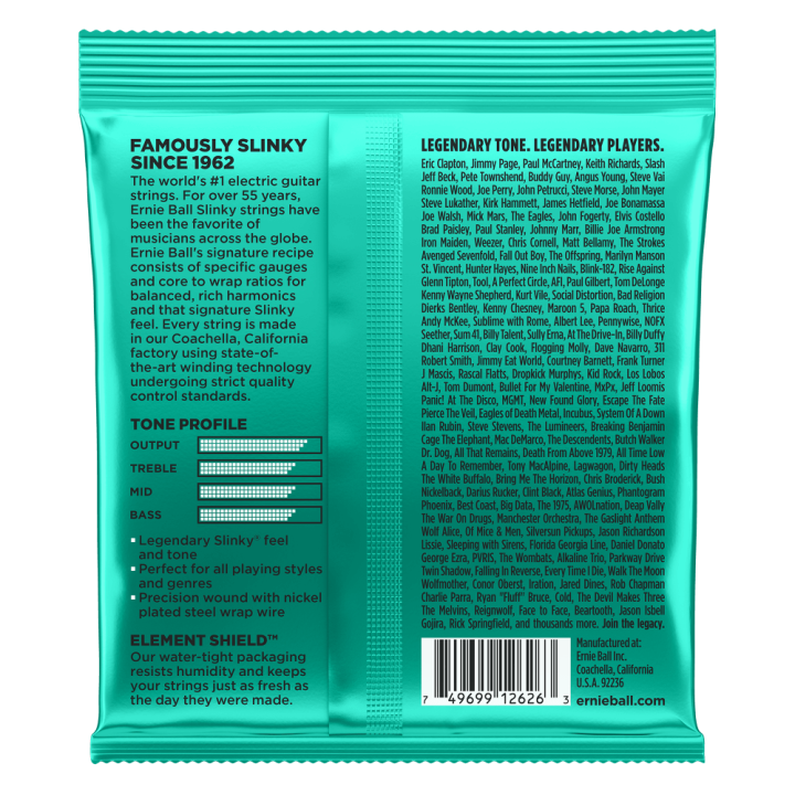 Acquista ERNIE BALL 2626 NOT EVEN SLINKY CON AVVOLGIMENTO IN NICKEL 12-56 online | Merula Strumenti Musicali
