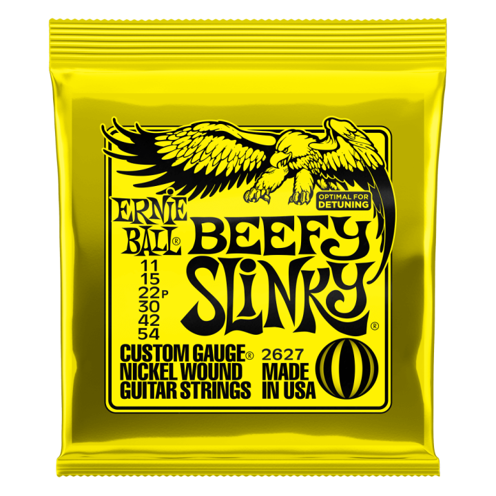 Acquista ERNIE BALL 2627 BEEFY SLINKY CON AVVOLGIMENTO IN NICKEL 11-54 online | Merula Strumenti Musicali