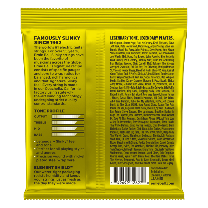 Acquista ERNIE BALL 2627 BEEFY SLINKY CON AVVOLGIMENTO IN NICKEL 11-54 online | Merula Strumenti Musicali