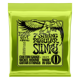Acquista ERNIE BALL 2621 Regular Slinky CON AVVOLGIMENTO IN NICKEL (7 corde) 10-56 online | Merula Strumenti Musicali