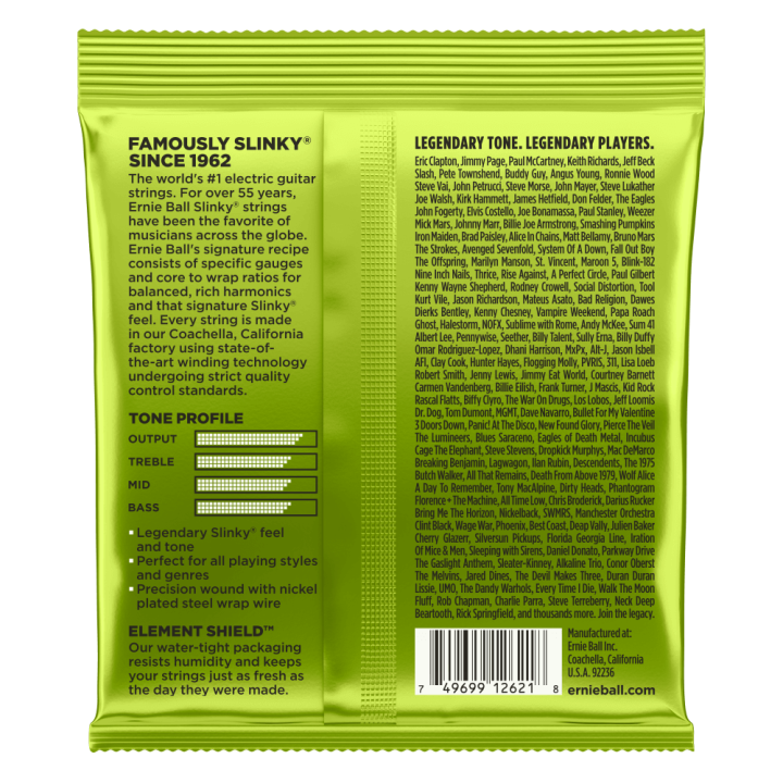 Acquista ERNIE BALL 2621 Regular Slinky CON AVVOLGIMENTO IN NICKEL (7 corde) 10-56 online | Merula Strumenti Musicali