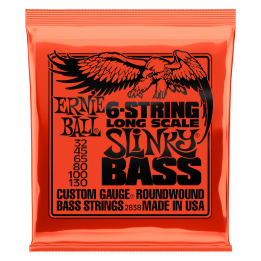 Acquista ERNIE BALL 2838 SLINKY NICKEL WOUND (6 CORDE) 32-130 online | Merula Strumenti Musicali