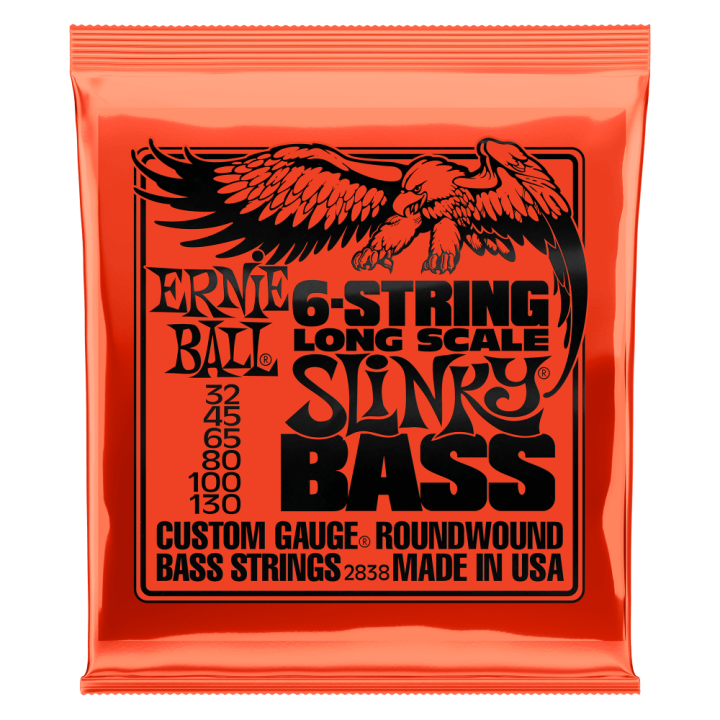 Acquista ERNIE BALL 2838 SLINKY NICKEL WOUND (6 CORDE) 32-130 online | Merula Strumenti Musicali