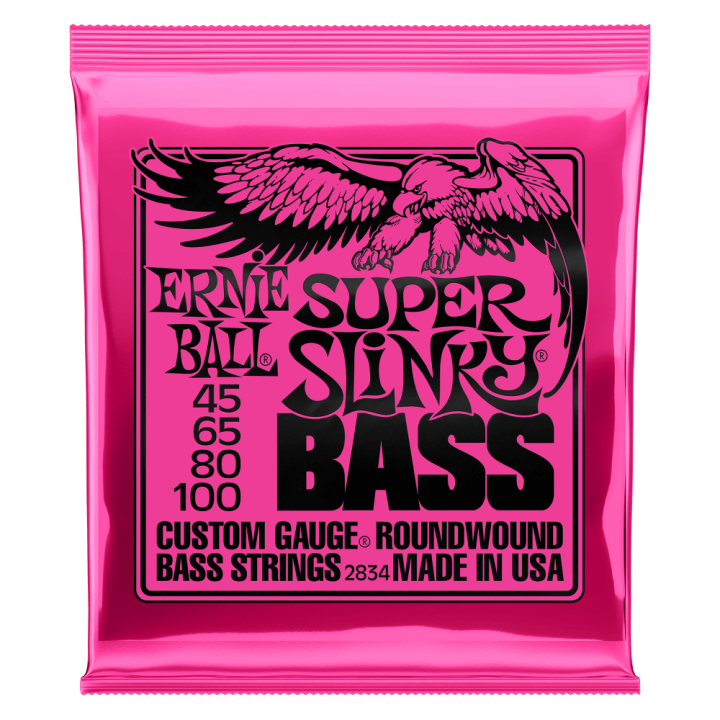 Acquista ERNIE BALL 2834 SUPER SLINKY NICKEL WOUND 45-100 online | Merula Strumenti Musicali