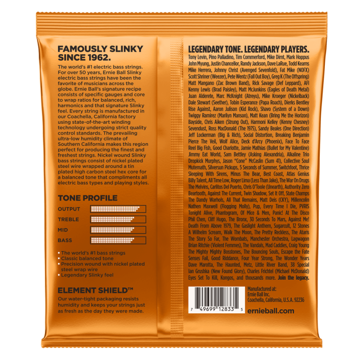 Acquista ERNIE BALL 2833 Hybrid Slinky Nickel Wound 45-105 online | Merula Strumenti Musicali