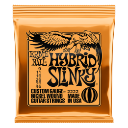 Acquista ERNIE BALL 2222 HYBRID SLINKY CON AVVOLGIMENTO IN NICKEL 9-46 online | Merula Strumenti Musicali