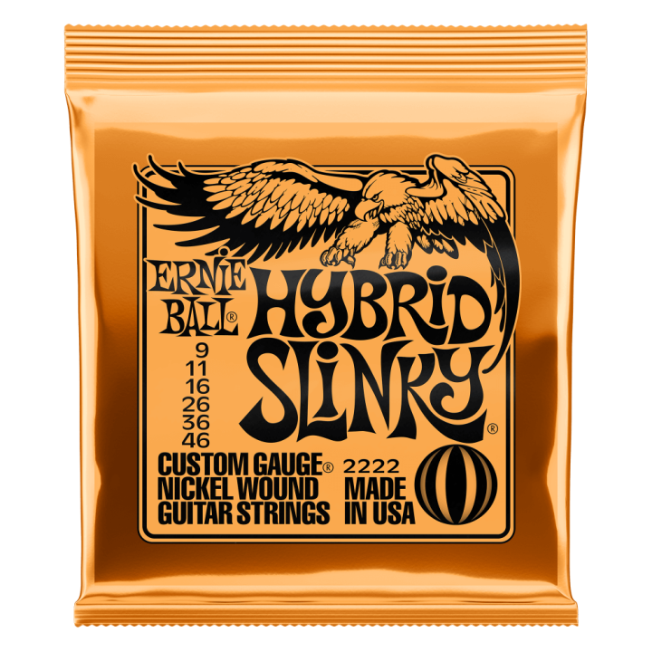 Acquista ERNIE BALL 2222 HYBRID SLINKY CON AVVOLGIMENTO IN NICKEL 9-46 online | Merula Strumenti Musicali