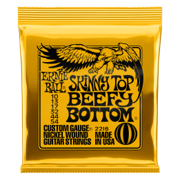 Acquista ERNIE BALL 2216 SKINNY TOP BEEFY BOTTOM CON AVVOLGIMENTO IN NICKEL 10-54 online | Merula Strumenti Musicali