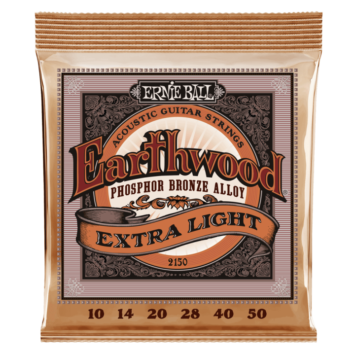 Acquista ERNIE BALL 2150 EARTHWOOD PHOSPHOR BRONZE EXTRA LIGHT 10-50 online | Merula Strumenti Musicali