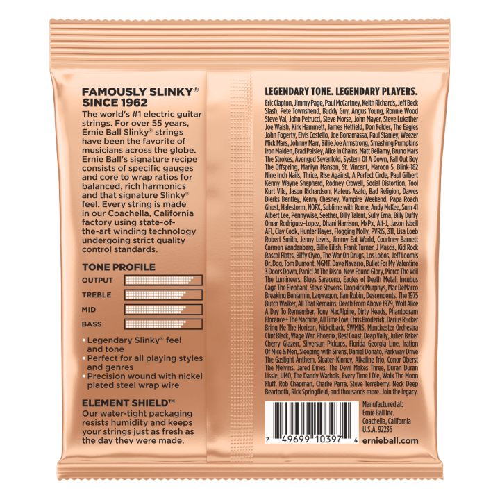 Acquista ERNIE BALL 2224 NICKEL WOUND TURBO SLINKY 9,5-46 online | Merula Strumenti Musicali
