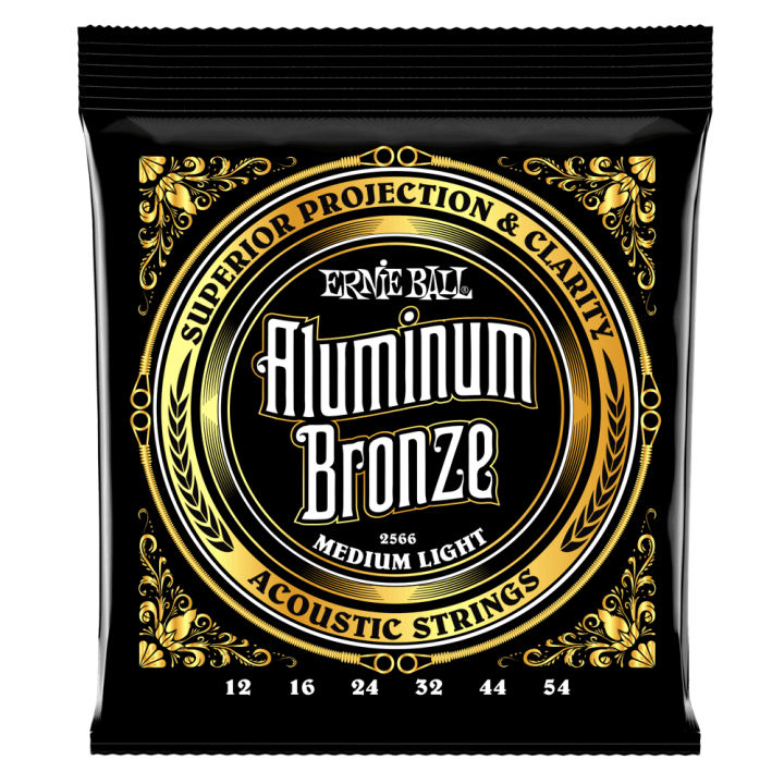 Acquista ERNIE BALL 2566 ALUMINUM BRONZE MEDIUM LIGHT 12-54 online | Merula Strumenti Musicali