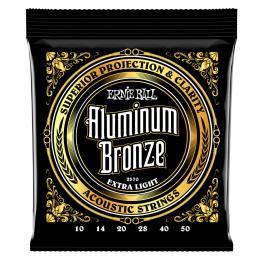 Acquista ERNIE BALL 2570 ALUMINUM BRONZE EXTRA LIGHT 10-50 online | Merula Strumenti Musicali