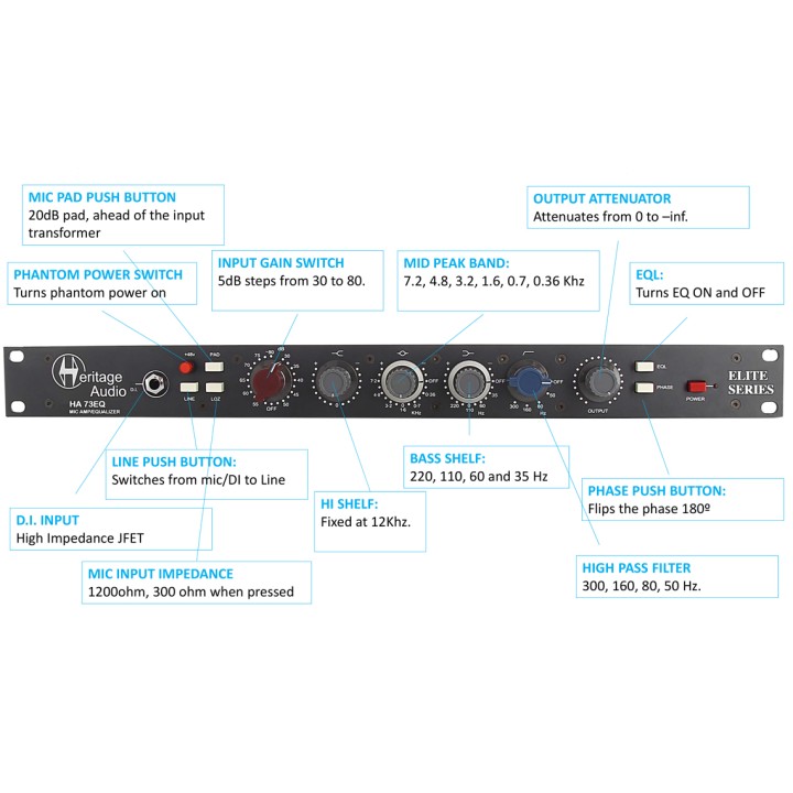 Acquista HERITAGE AUDIO Ha73eq Elite online | Merula Strumenti Musicali