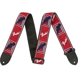 Acquista FENDER 2" Monogrammed Strap, Red/White/Blue online | Merula Strumenti Musicali