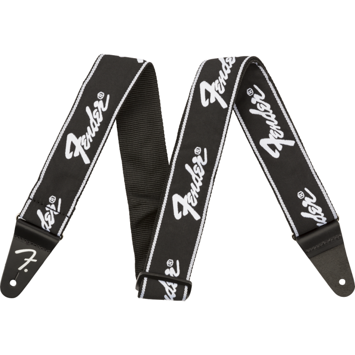 Fender | 0990671000 RUNNING LOGO STRAP, BLACK