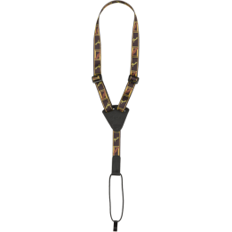Acquista FENDER UKULELE STRAP, BLACK/YELLOW/BROWN online | Merula Strumenti Musicali