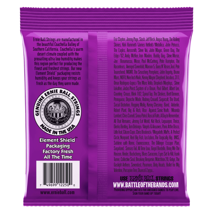 Acquista ERNIE BALL 2250 Power Slinky Classic Rock n Roll Pure Nickel Wrap Electric Guitar St online | Merula Strumenti Musicali