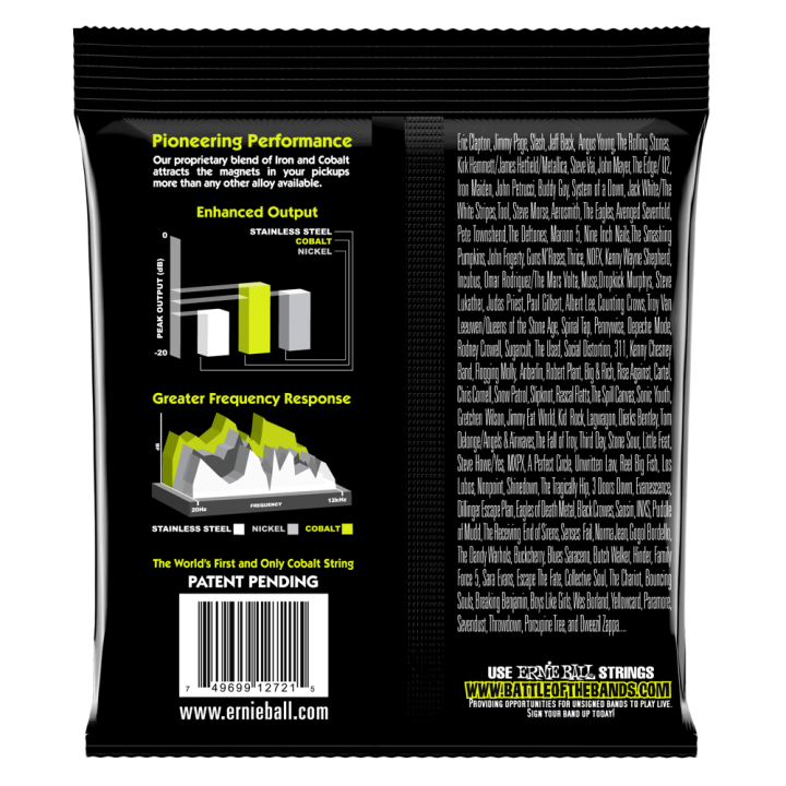 Acquista ERNIE BALL 2721 COBALT REGULAR SLINKY 10-46 online | Merula Strumenti Musicali