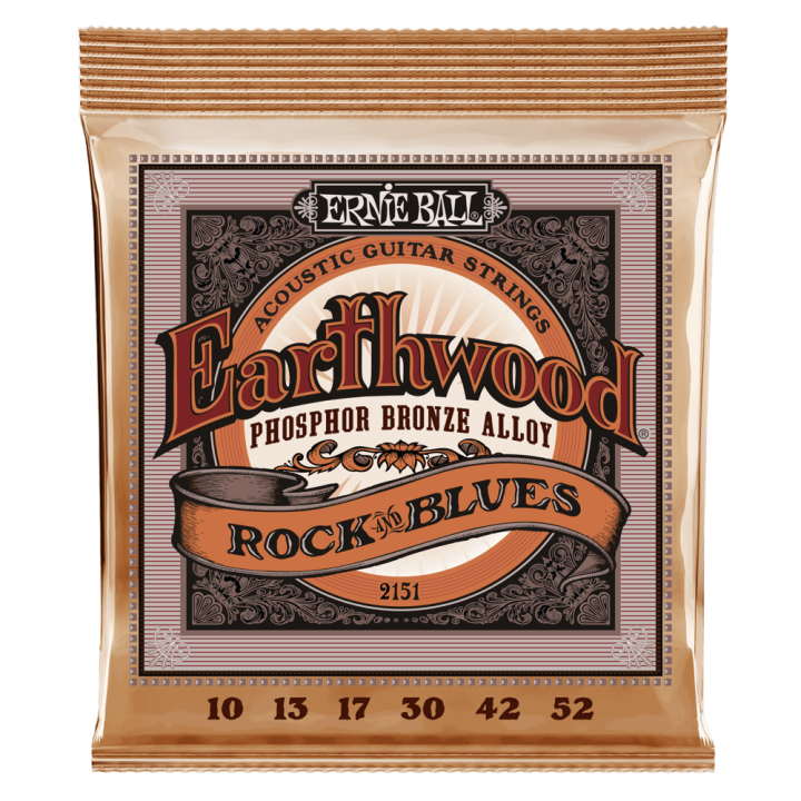 Acquista ERNIE BALL 2151 EARTHWOOD ROCK & BLUES CON SOL LISCIO PHOSPHOR BRONZE 10-52 online | Merula Strumenti Musicali