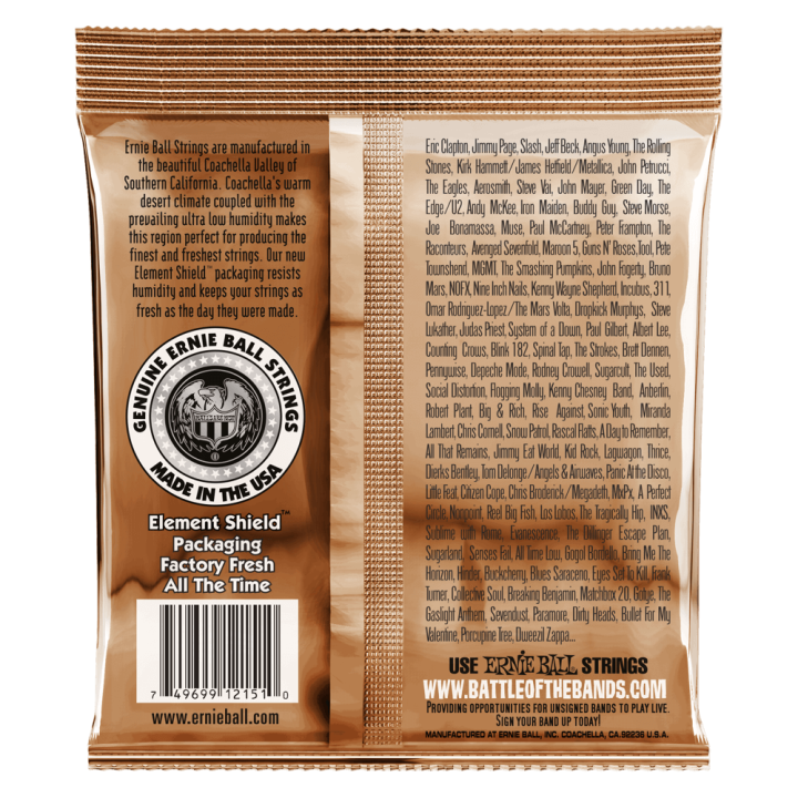 Acquista ERNIE BALL 2151 EARTHWOOD ROCK & BLUES CON SOL LISCIO PHOSPHOR BRONZE 10-52 online | Merula Strumenti Musicali