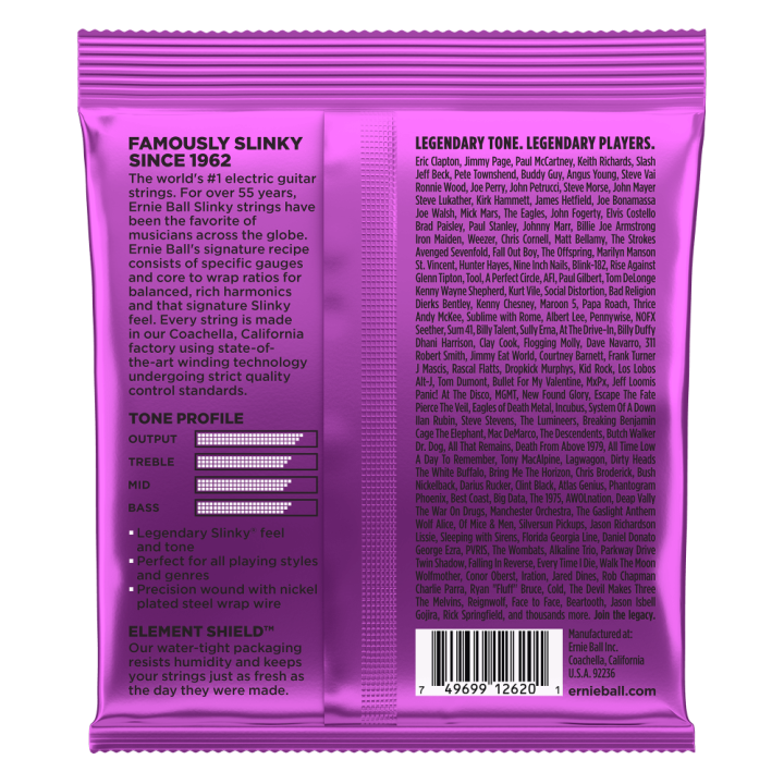 Acquista ERNIE BALL 2620 POWER SLINKY CON AVVOLGIMENTO IN NICHEL (7CORDE) 11-58 online | Merula Strumenti Musicali