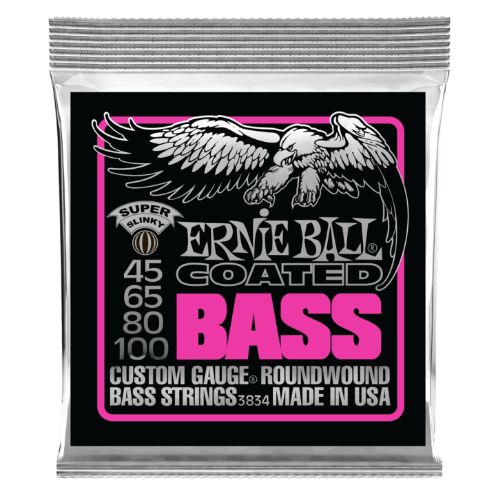 Acquista ERNIE BALL 3834 Super Slinky Coated 45-100 online | Merula Strumenti Musicali