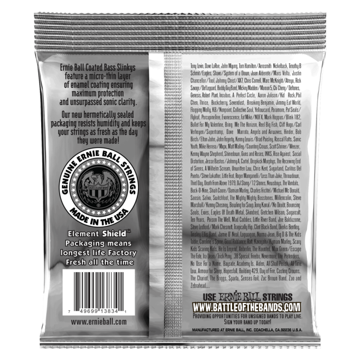 Acquista ERNIE BALL 3834 Super Slinky Coated 45-100 online | Merula Strumenti Musicali