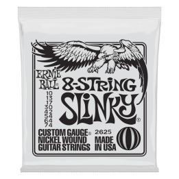 Acquista ERNIE BALL 2625 NICKEL WOUND SLINKY (8CORDE) 10-74 online | Merula Strumenti Musicali