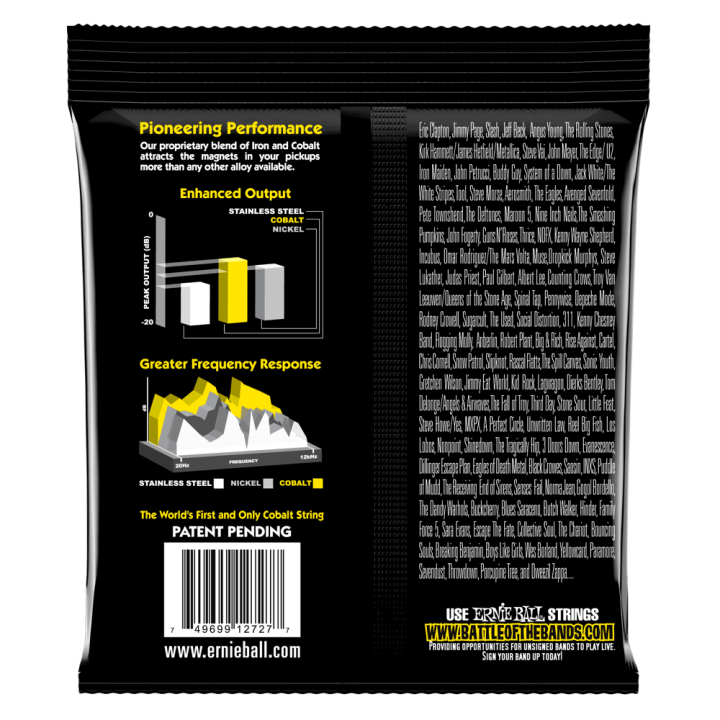 Acquista ERNIE BALL 2727 COBALT BEEFY SLINKY 11-54 online | Merula Strumenti Musicali