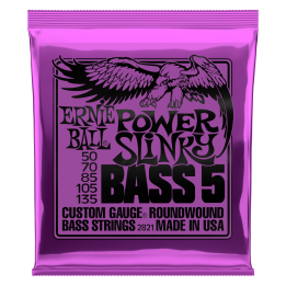Acquista ERNIE BALL 2821 NICKEL WOUND POWER SLINKY (5 CORDE) 50-135 online | Merula Strumenti Musicali