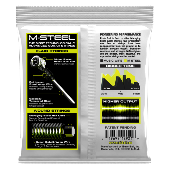 Acquista ERNIE BALL 2921 Regular Slinky M-Steel Electric Guitar Strings 10-46 online | Merula Strumenti Musicali