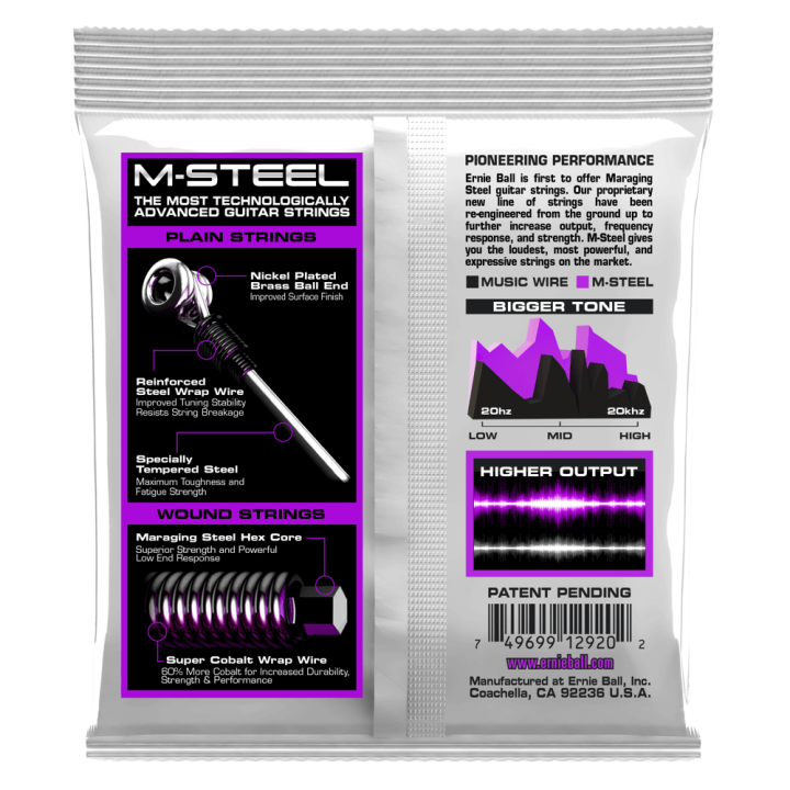 Acquista ERNIE BALL 2920 Power Slinky M-Steel Electric Guitar Strings 11-48 online | Merula Strumenti Musicali