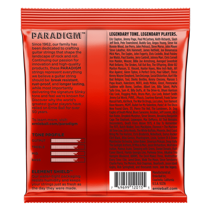 Acquista ERNIE BALL 2015 PARADIGM SKINNY TOP HEAVY BOTTOM SLINKY 10-52 online | Merula Strumenti Musicali