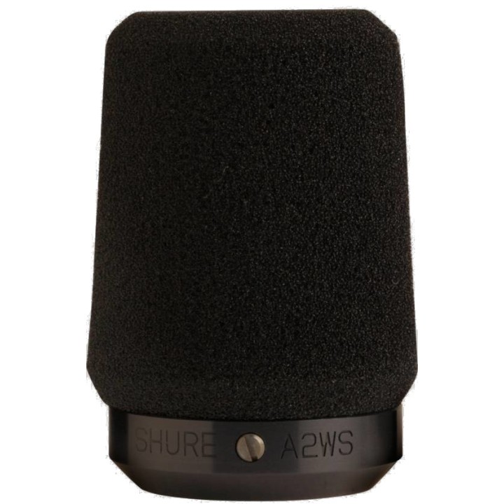 Shure - A2WS Blk Antivento per Microfono con Sistema di Bloccaggio