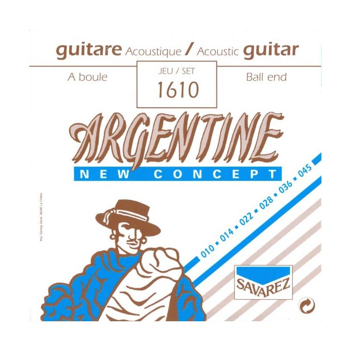 Acquista SAVAREZ 1610 ARGENTINE BALL END Acoustic jazz guitar set extra light online | Merula Strumenti Musicali
