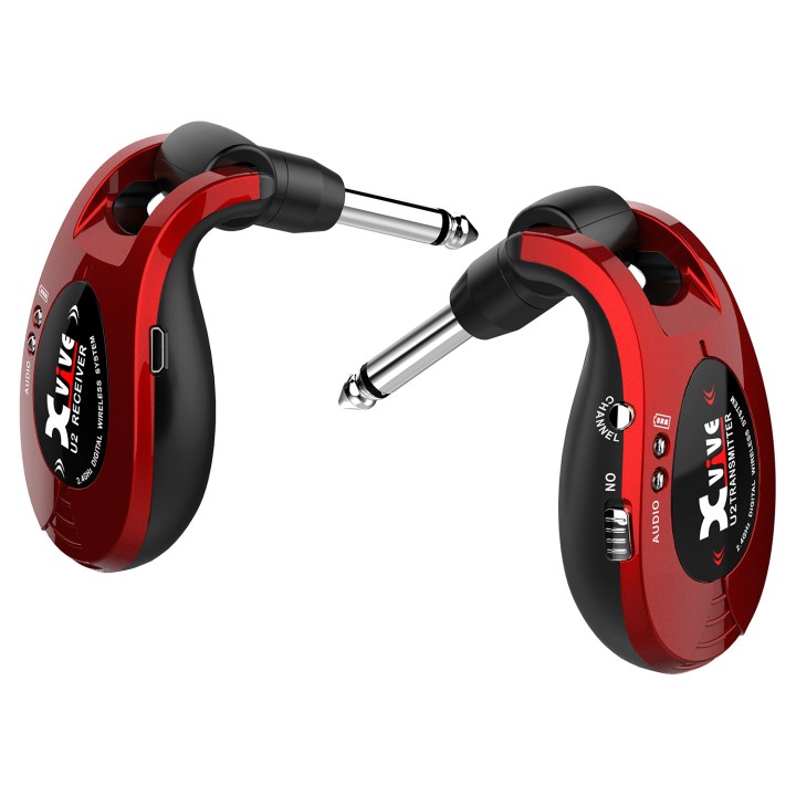Acquista XVIVE U2 Guitar Sistema Wireless Digitale - Rosso Metallizzato online | Merula Strumenti Musicali
